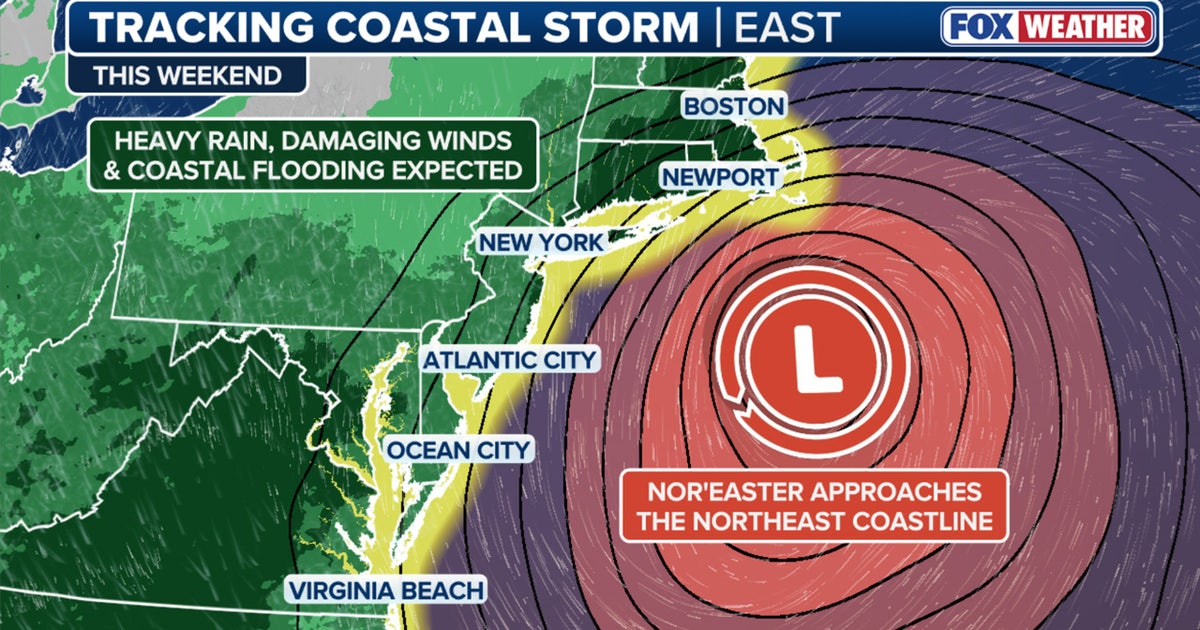 First Fall Nor'easter of 2026 Expected to Bring Heavy Rain and Strong Winds to NYC Area