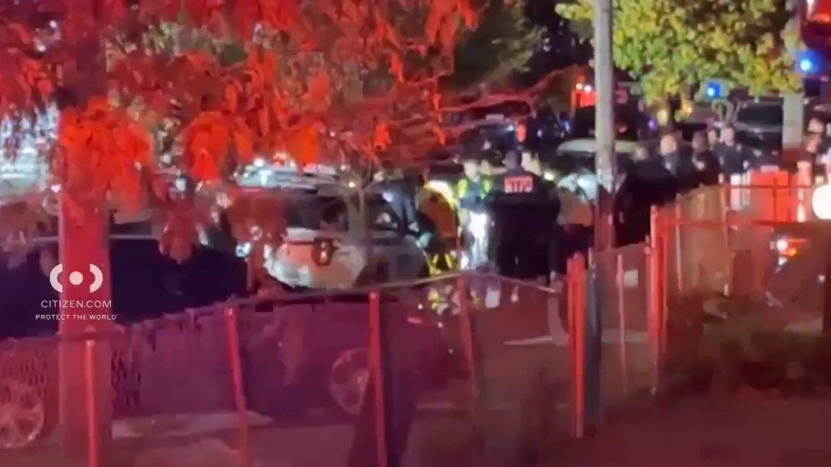 Suspect arrested after Queens stabbing leaves 4 injured and woman shot by NYPD