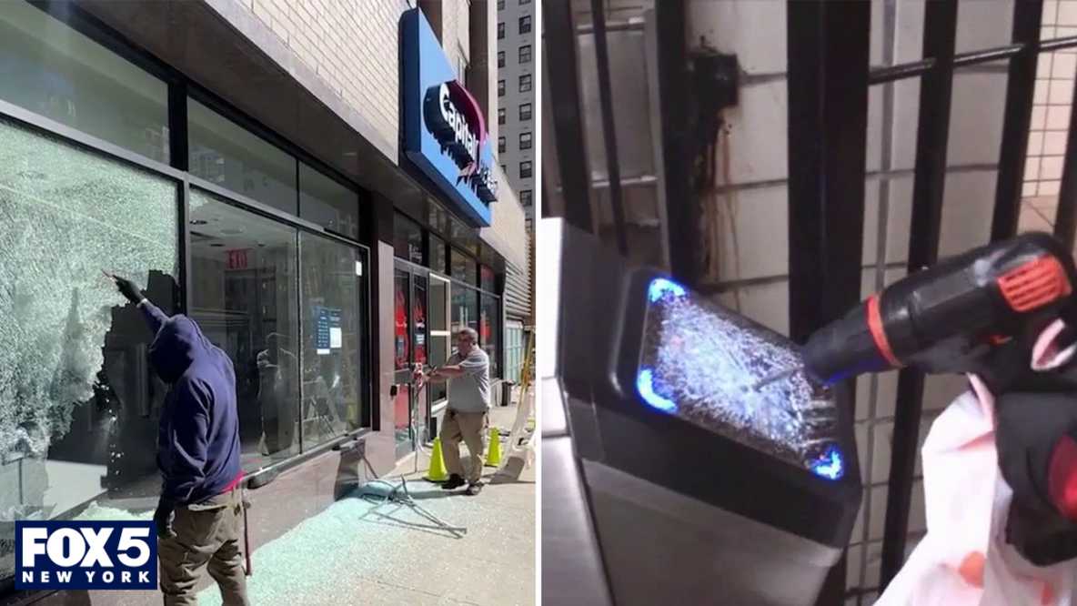 NYPD probes anti-Israel graffiti at UES bank for possible link to Brooklyn subway vandalism