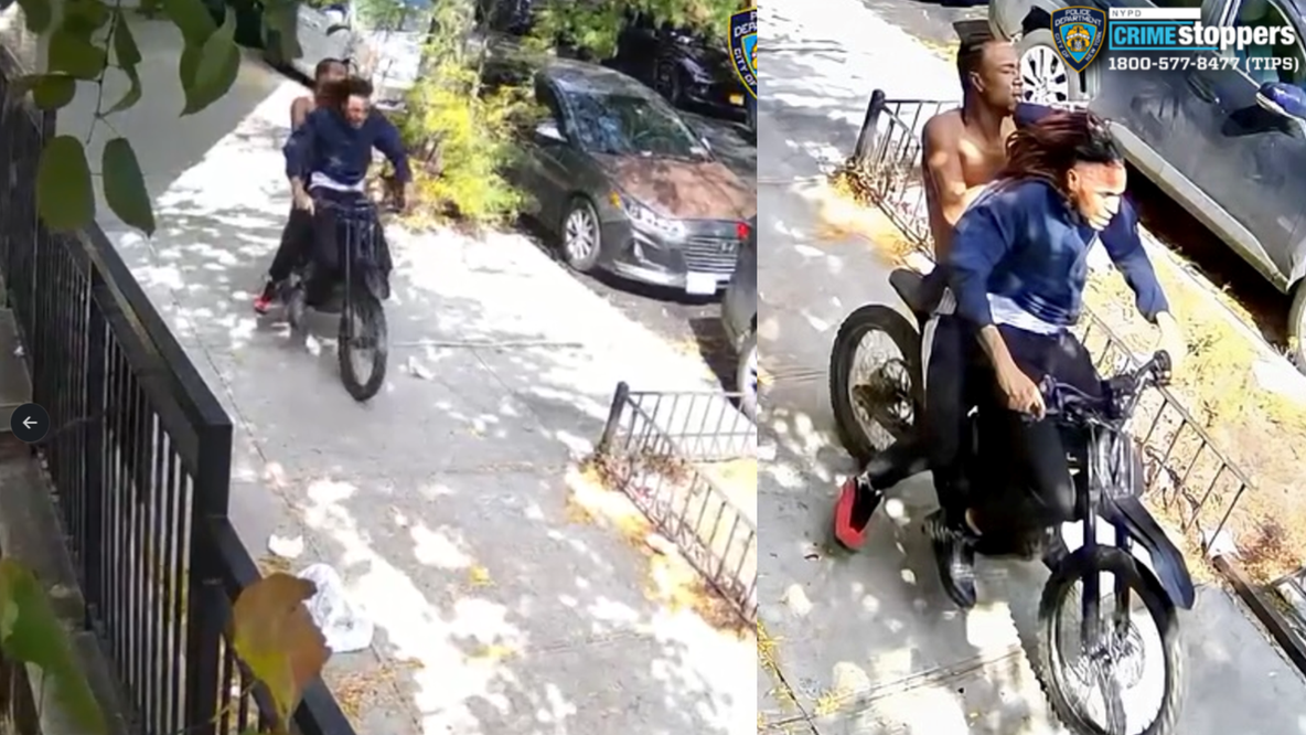 2 wanted after off-duty NYPD detective stabbed, chain stolen in motorized-bike robbery