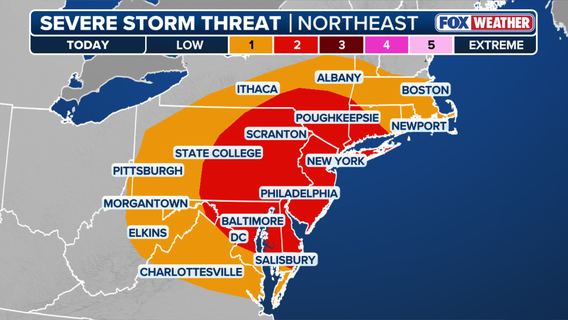 Severe thunderstorm watch in effect for parts of NYC, Long Island | Weather latest