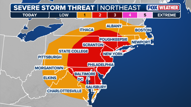 Severe thunderstorm watch in effect for parts of NYC, Long Island | Weather latest
