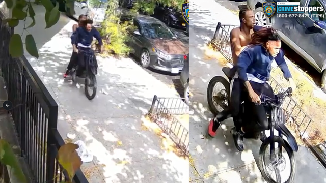 2 wanted after off-duty NYPD detective stabbed, chain stolen in motorized-bike robbery