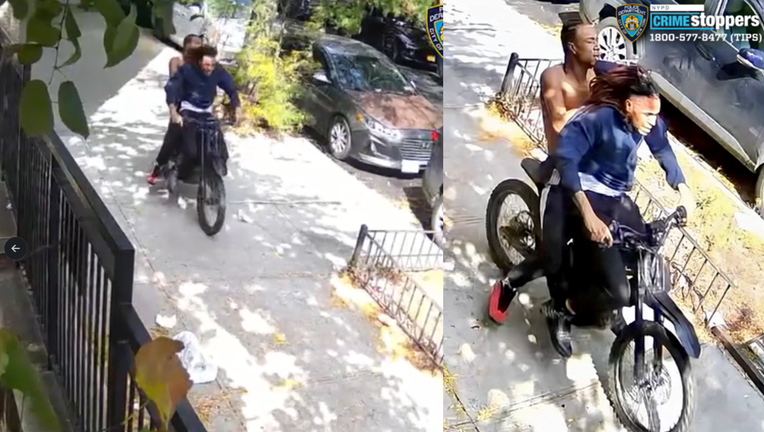 2 wanted after off-duty NYPD detective stabbed, chain stolen in motorized-bike robbery | FOX 5 New York