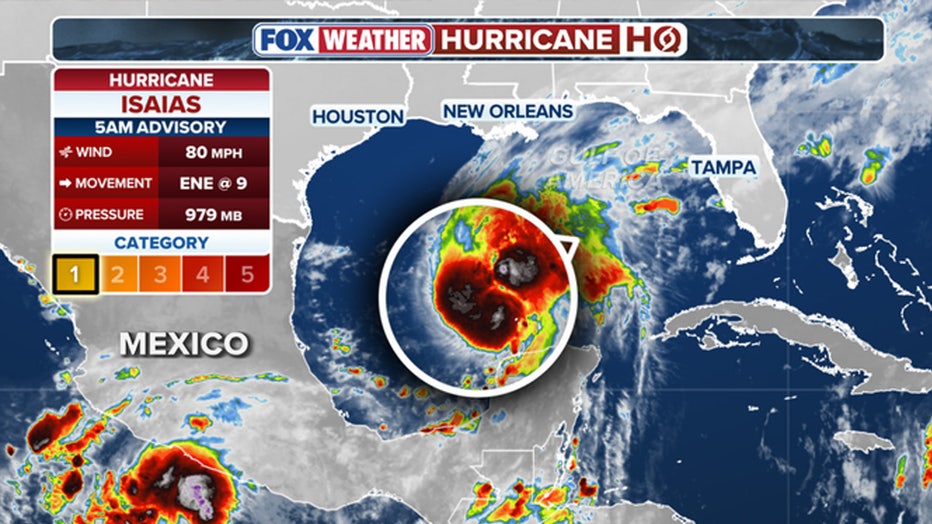 Hurricane Isaias stats (FOX Weather / FOX Weather)