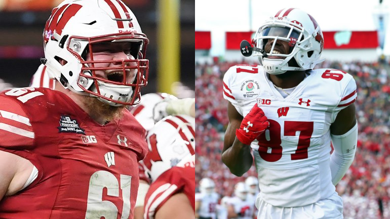 Cowboys Draft Wisconsin Offensive Lineman Tyler Biadasz Lions Select Badgers Quintez Cephus