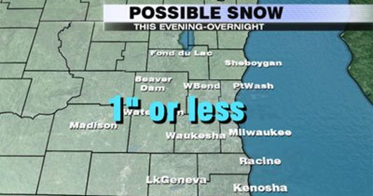 Light snow expected in southeast Wisconsin overnight | FOX6 Milwaukee