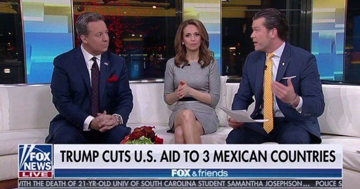 Fox News host apologizes for graphic saying Pres. Trump to cut 'US aid ...