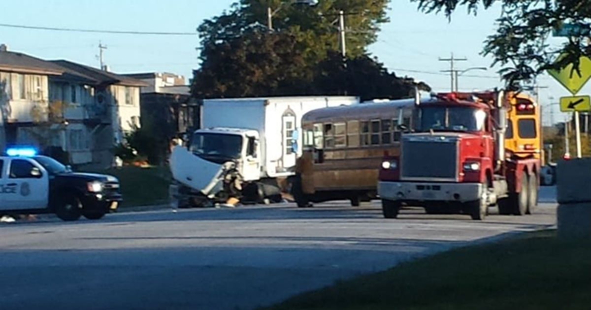 Semi and school bus collide near 13th and Layton | FOX6 Milwaukee