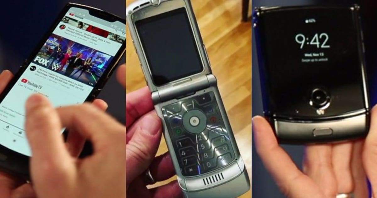 Slide Up Razor Phone Motorola brings back the Razr flip phone, featuring a foldable screen ...