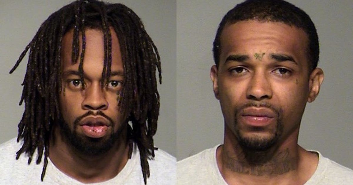 Men charged in bank robbery, police pursuit that ended with car in ...