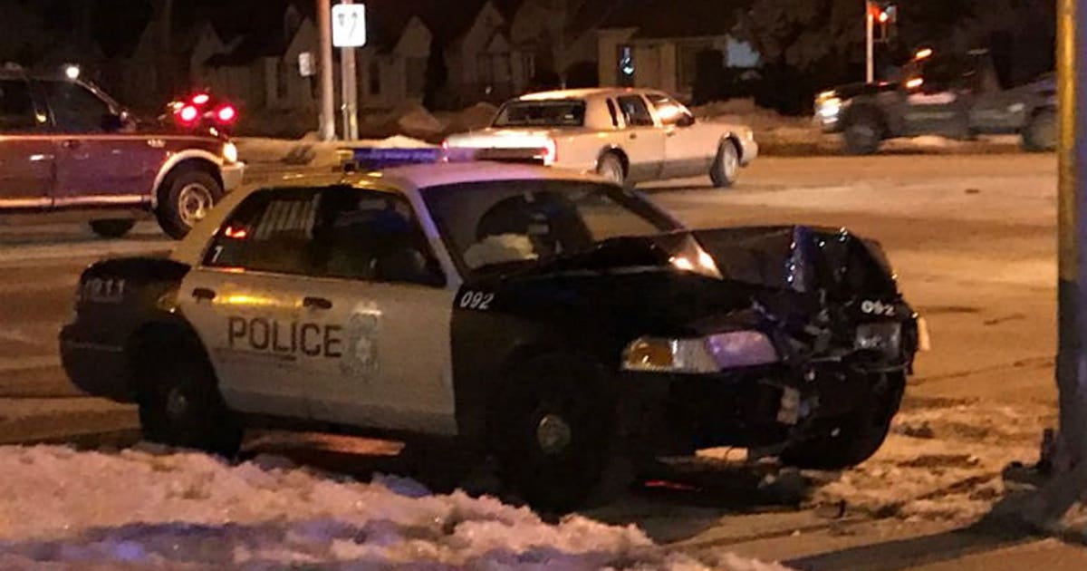 Driver crashes into tree while fleeing from police, MPD squad strikes ...