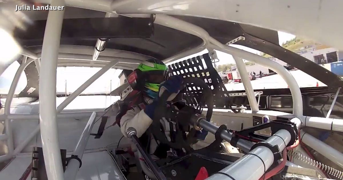 Race car driver, Julia Landauer, motivates women off the track ...