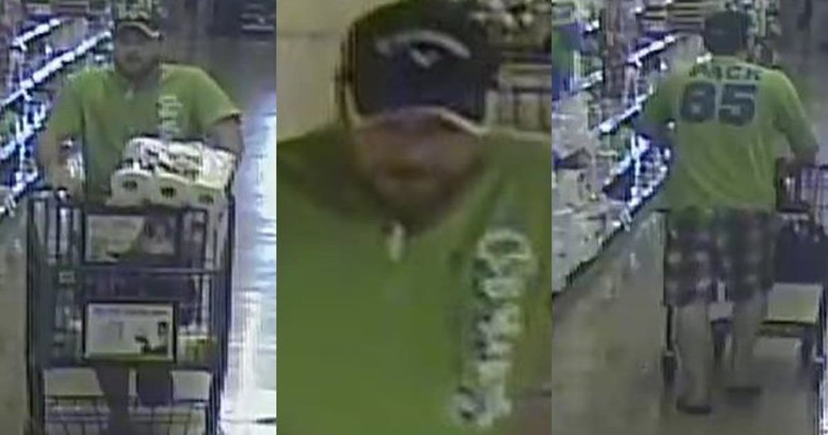 Recognize him? Man suspected of stealing grocery cart full of alcohol ...
