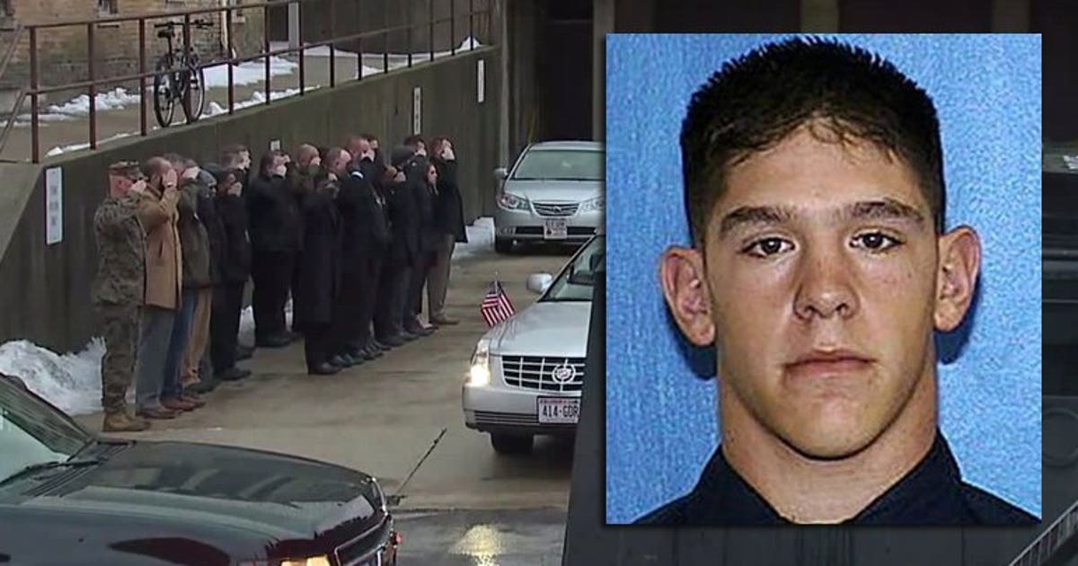 Body of fallen MPD Officer Matthew Rittner taken to Brookfield funeral ...