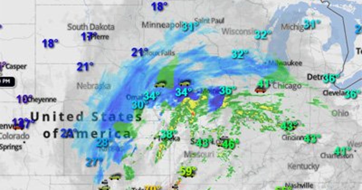 Season's first blizzard started its journey in the Plains | FOX6 Milwaukee