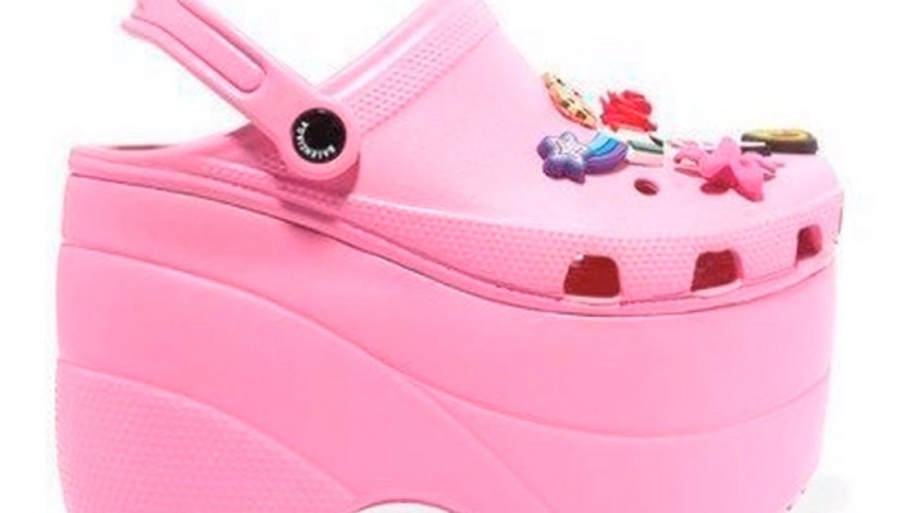 heeled crocs amazon