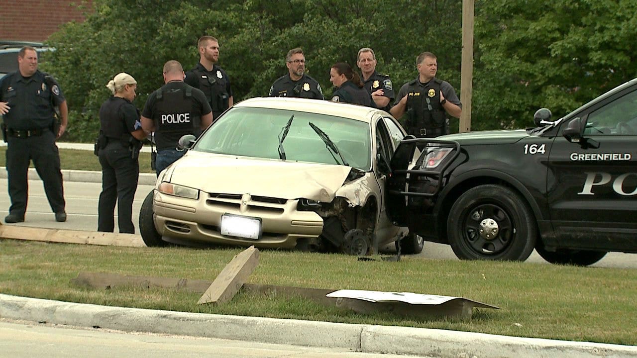 Watch: Police Use Stop Sticks To End 20-minute Pursuit Following ...