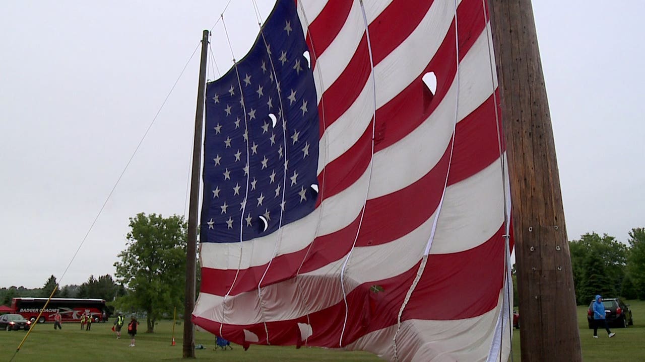 'The symbol of our great country' celebrated in Waubeka, 'birthplace of