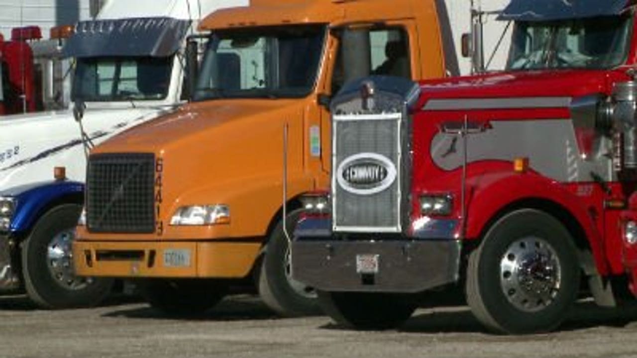 Truckers convoy 45 miles to raise money for Special Olympics | FOX6 ...