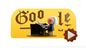 1st artificial intelligence Google Doodle features Bach