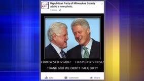 "I raped several:" Milwaukee Co. GOP under fire for posting meme featuring Bill Clinton, Ted Kennedy