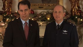 Video: Gov. Walker, Maj. General Dunbar have holiday message for Wisconsin's troops, veterans