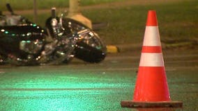 65-year-old man seriously injured in car vs. motorcycle crash