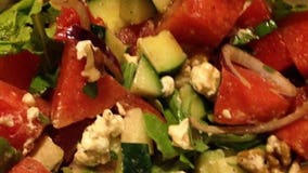 Like watermelon? Mix watermelon, basil & feta for a fresh twist on a summer favorite