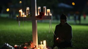 Hundreds hold vigil for victims of Florida school shooting