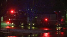Crews called out to Waste Management in Milwaukee for front end loader on fire