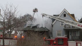 "It's just a mess:" 3-alarm fire destroys 2 homes; firefighters challenged by bitter cold