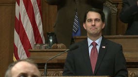 Leading the pack: Two most recent presidential polls show Governor Walker the Republican leader