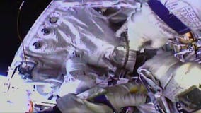 Record-setting spacewalk ends with antenna in wrong spot