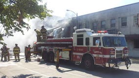 Five-alarm fire guts auto shop in Milwaukee's Riverwest neighborhood