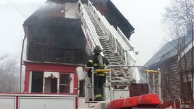 "A big old fire and flames. Unbelievable!" Firefighters battle blaze at vacant home on north side