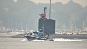 USS Illinois: Michelle Obama takes part in new attack submarine's commissioning