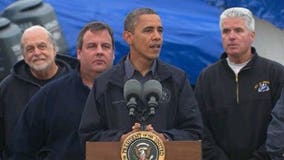 Pres. Obama takes in damage with Christie in New Jersey