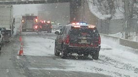 Fender benders litter roadways after burst of snow