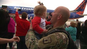 "It's overwhelming right now:" Home at last for 120+ members of the 32nd Military Police Company