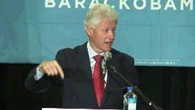 Former president Bill Clinton rallies Obama supporters in Waukesha