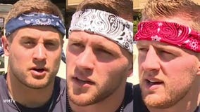 Watt brothers, JJ, TJ, Derek take some time out to help fight hunger in the Madison area