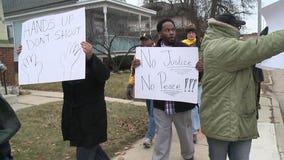 Racine holds community march for justice, ralliers chant "hands up, don't shoot"