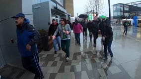 'It's awfully miserable,' but rain didn't dampen spirits of Bucks fans hopeful for win in Game 2 vs. Celtics