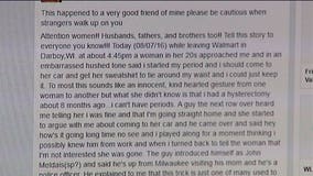 Woman claims attempted abduction at Fox Cities Walmart thwarted by MPD officer; police say it was a hoax