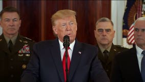 President Trump says Iran appears to be 'standing down' after strike