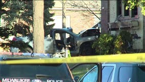Man dead after police chase ends in crash, fire near 13th and Capitol