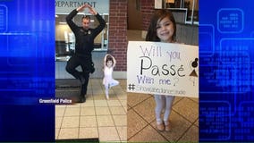 Greenfield police officer learns ballet for girl's dancing challenge