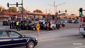 6 vehicles involved in crash at 27th and College; 1 driver fell asleep at the wheel