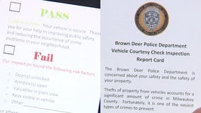 Brown Deer police hand out report cards listing vehicle vulnerabilities in effort to prevent crime